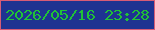 文字の大きさ：2、枠の色：d65c76、背景の色：1e3391、文字の色：20c137 無料ブログパーツのブログ時計