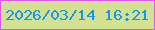文字の大きさ：3、枠の色：d65ce5、背景の色：d3e291、文字の色：1a93f1 無料ブログパーツのブログ時計