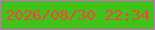 文字の大きさ：1、枠の色：d664dd、背景の色：40c219、文字の色：fb4043 無料ブログパーツのブログ時計