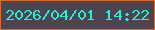 文字の大きさ：1、枠の色：d66a26、背景の色：4e4450、文字の色：21efda 無料ブログパーツのブログ時計