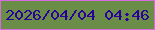 文字の大きさ：2、枠の色：d66ae0、背景の色：6a8e48、文字の色：2a029a 無料ブログパーツのブログ時計