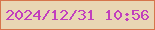 文字の大きさ：3、枠の色：d6754c、背景の色：e9d6b4、文字の色：c23fbd 無料ブログパーツのブログ時計