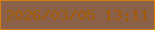 文字の大きさ：2、枠の色：d67f11、背景の色：8c6149、文字の色：a45a02 無料ブログパーツのブログ時計