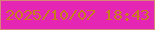 文字の大きさ：3、枠の色：d68676、背景の色：e526b5、文字の色：c77d1d 無料ブログパーツのブログ時計