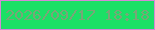 文字の大きさ：1、枠の色：d688d7、背景の色：1be066、文字の色：79a677 無料ブログパーツのブログ時計