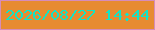 文字の大きさ：5、枠の色：d68cba、背景の色：e78b31、文字の色：10e4c7 無料ブログパーツのブログ時計