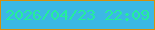 文字の大きさ：5、枠の色：d68f0c、背景の色：3bb8e4、文字の色：24ee9a 無料ブログパーツのブログ時計