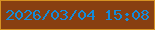 文字の大きさ：2、枠の色：d69223、背景の色：883f11、文字の色：138cdb 無料ブログパーツのブログ時計