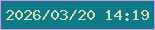 文字の大きさ：2、枠の色：d695d9、背景の色：0d7989、文字の色：d9ddaa 無料ブログパーツのブログ時計