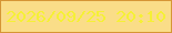 文字の大きさ：4、枠の色：d69636、背景の色：fadd88、文字の色：f5f036 無料ブログパーツのブログ時計