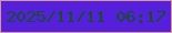 文字の大きさ：4、枠の色：d6978e、背景の色：561fdb、文字の色：174c31 無料ブログパーツのブログ時計