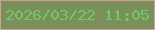 文字の大きさ：4、枠の色：d69c93、背景の色：79905a、文字の色：71c965 無料ブログパーツのブログ時計