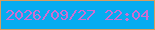 文字の大きさ：3、枠の色：d69d5f、背景の色：05acf0、文字の色：cd6ed1 無料ブログパーツのブログ時計