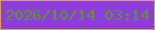 文字の大きさ：2、枠の色：d6a169、背景の色：8e3cdb、文字の色：5a9b24 無料ブログパーツのブログ時計