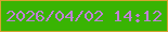 文字の大きさ：1、枠の色：d6a330、背景の色：39b403、文字の色：c080d6 無料ブログパーツのブログ時計