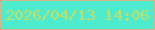 文字の大きさ：3、枠の色：d6b584、背景の色：4febce、文字の色：c4df61 無料ブログパーツのブログ時計