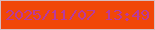 文字の大きさ：1、枠の色：d6bdbf、背景の色：f14708、文字の色：b9399c 無料ブログパーツのブログ時計