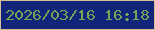 文字の大きさ：2、枠の色：d6be95、背景の色：13257b、文字の色：77a359 無料ブログパーツのブログ時計