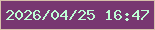 文字の大きさ：2、枠の色：d6bfaa、背景の色：783771、文字の色：befed5 無料ブログパーツのブログ時計