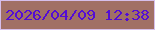 文字の大きさ：1、枠の色：d6bfeb、背景の色：a17065、文字の色：530cd5 無料ブログパーツのブログ時計
