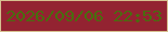 文字の大きさ：5、枠の色：d6c08f、背景の色：932331、文字の色：496d0e 無料ブログパーツのブログ時計