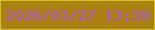 文字の大きさ：2、枠の色：d6c125、背景の色：ac8114、文字の色：aa55d8 無料ブログパーツのブログ時計