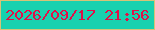 文字の大きさ：4、枠の色：d6c377、背景の色：18d1af、文字の色：e20f48 無料ブログパーツのブログ時計