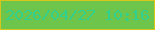 文字の大きさ：1、枠の色：d6c619、背景の色：6dc64b、文字の色：31d08c 無料ブログパーツのブログ時計