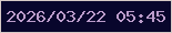 文字の大きさ：2、枠の色：d6cac6、背景の色：08062c、文字の色：bb9ccb 無料ブログパーツのブログ時計