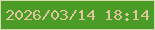 文字の大きさ：4、枠の色：d6daaf、背景の色：4b9c27、文字の色：dec69b 無料ブログパーツのブログ時計