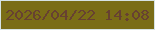 文字の大きさ：3、枠の色：d6e3e4、背景の色：7a6d16、文字の色：674131 無料ブログパーツのブログ時計