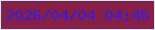 文字の大きさ：4、枠の色：d6e8fb、背景の色：862049、文字の色：361cdb 無料ブログパーツのブログ時計