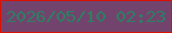 文字の大きさ：4、枠の色：d71205、背景の色：72446d、文字の色：2e7e62 無料ブログパーツのブログ時計