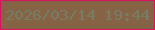 文字の大きさ：1、枠の色：d71360、背景の色：866344、文字の色：767e68 無料ブログパーツのブログ時計