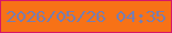 文字の大きさ：4、枠の色：d71669、背景の色：f77217、文字の色：787dae 無料ブログパーツのブログ時計