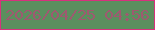 文字の大きさ：1、枠の色：d7317d、背景の色：5b8f5e、文字の色：9f5970 無料ブログパーツのブログ時計