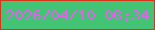 文字の大きさ：3、枠の色：d73519、背景の色：42c474、文字の色：e561eb 無料ブログパーツのブログ時計