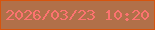 文字の大きさ：2、枠の色：d7540d、背景の色：b17049、文字の色：fc7370 無料ブログパーツのブログ時計