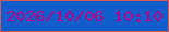 文字の大きさ：1、枠の色：d75855、背景の色：0e5dcb、文字の色：b3008f 無料ブログパーツのブログ時計