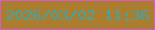 文字の大きさ：3、枠の色：d75bc9、背景の色：ab7e2f、文字の色：3fa5a9 無料ブログパーツのブログ時計