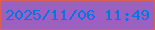 文字の大きさ：2、枠の色：d76157、背景の色：9c61c0、文字の色：0773e6 無料ブログパーツのブログ時計