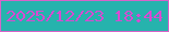 文字の大きさ：5、枠の色：d763c9、背景の色：26b3ad、文字の色：d84ad2 無料ブログパーツのブログ時計