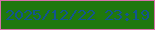文字の大きさ：4、枠の色：d771ab、背景の色：1f780e、文字の色：12548f 無料ブログパーツのブログ時計