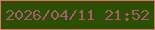 文字の大きさ：2、枠の色：d7726e、背景の色：2c4f04、文字の色：a15e67 無料ブログパーツのブログ時計