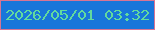 文字の大きさ：3、枠の色：d77594、背景の色：1876da、文字の色：62da9e 無料ブログパーツのブログ時計
