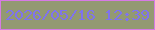 文字の大きさ：3、枠の色：d77ae5、背景の色：939972、文字の色：7f73ee 無料ブログパーツのブログ時計