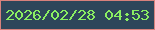 文字の大きさ：3、枠の色：d7817c、背景の色：2d465a、文字の色：8aef62 無料ブログパーツのブログ時計