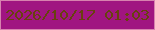 文字の大きさ：1、枠の色：d782af、背景の色：a01581、文字の色：68410f 無料ブログパーツのブログ時計