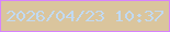 文字の大きさ：1、枠の色：d783ff、背景の色：dac59d、文字の色：c1daf3 無料ブログパーツのブログ時計
