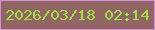 文字の大きさ：4、枠の色：d78fdc、背景の色：916562、文字の色：a2df48 無料ブログパーツのブログ時計